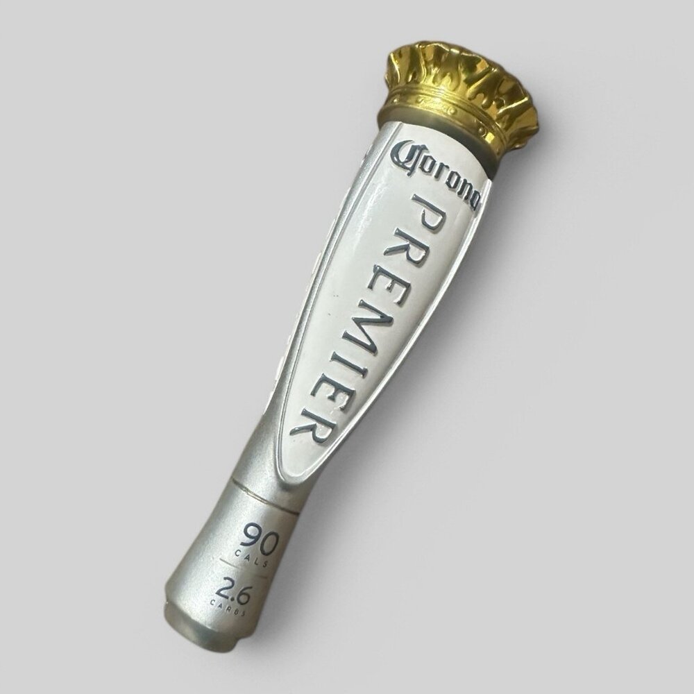 Corona Premier Cerveza w/Crown Topper 8” Tap Handle - Excellent Used Condition